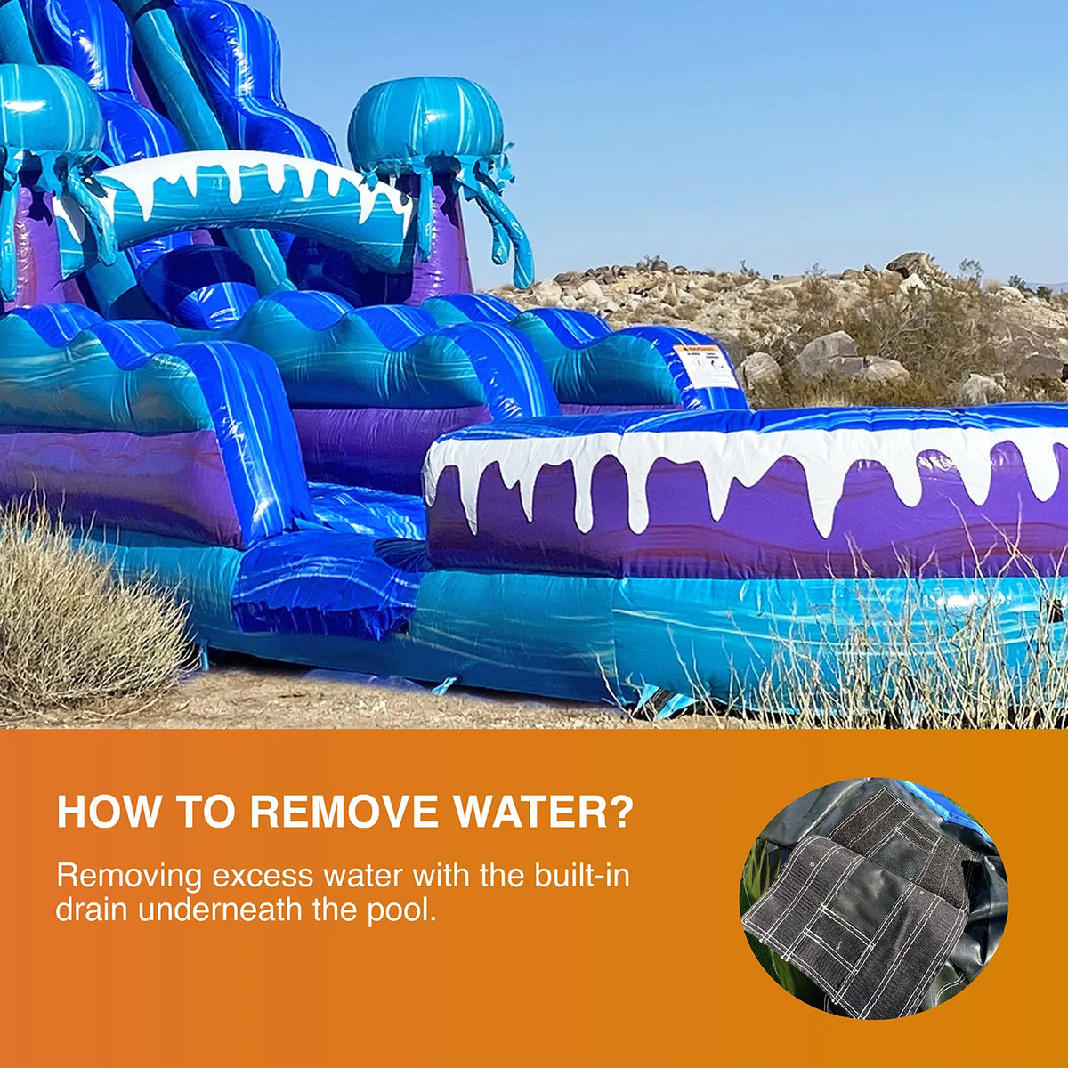 Commercial Grade Inflatable Water Slide with Splash Pool C520