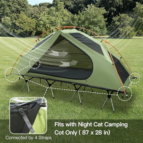 Waterproof 1-Person Camping Cot Tent H58869