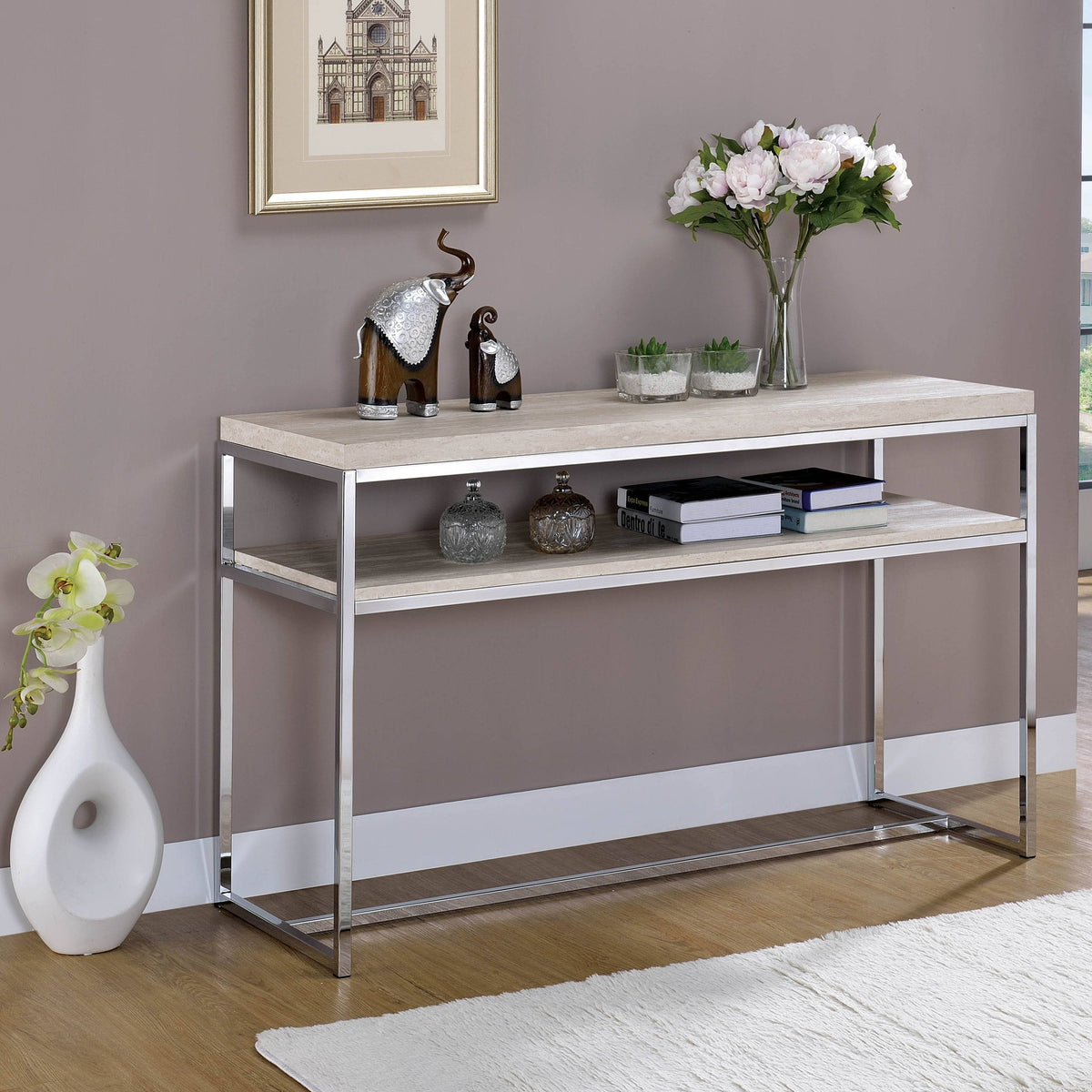 Contemporary Grey Console Table A3410