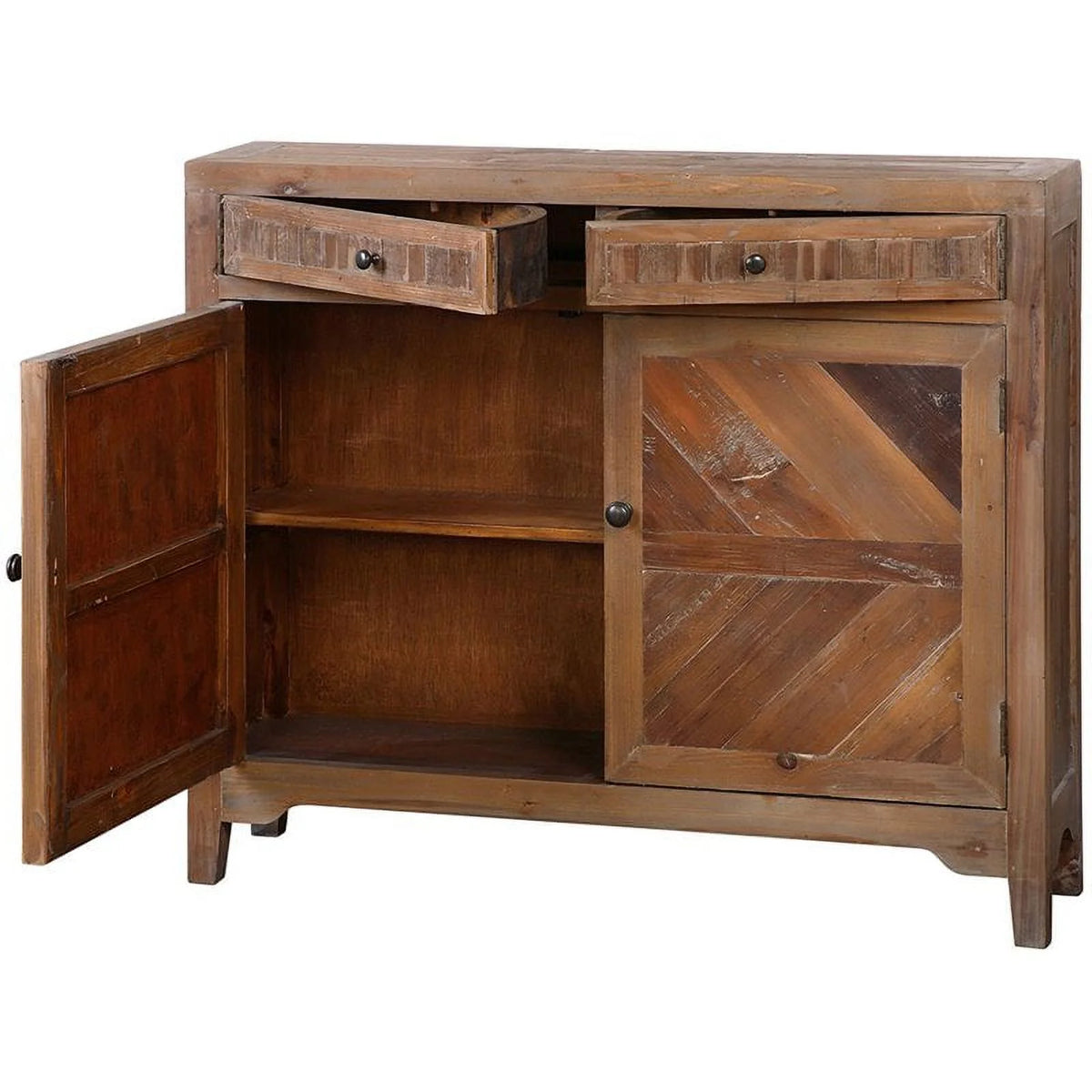 Reclaimed Wood Console Cabinet K59988
