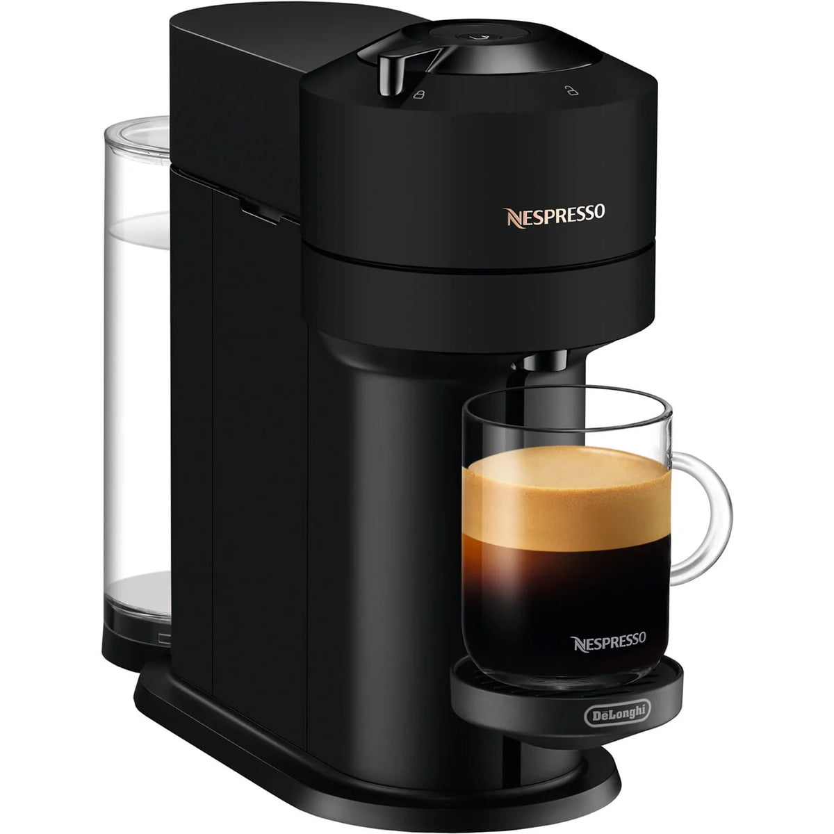 Black Coffee and Espresso Maker with Milk Frother L862