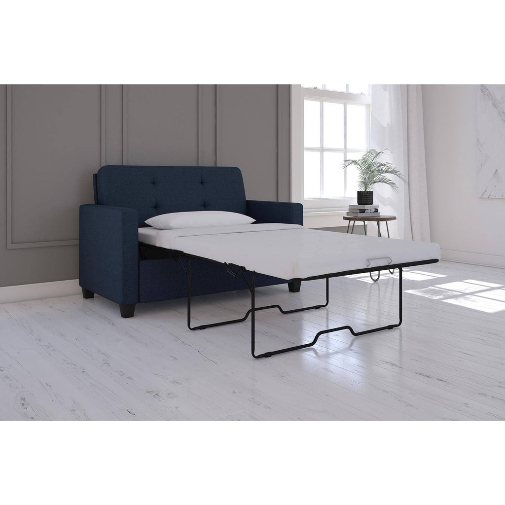 Blue Sleeper Sofa S9818