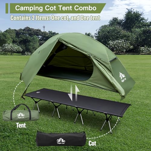 Waterproof 1-Person Camping Cot Tent H58869