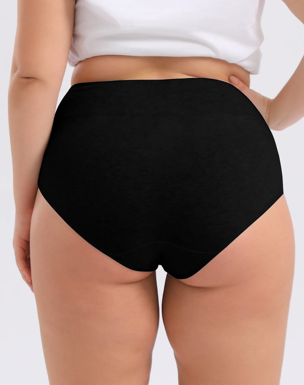 Cotton High Waisted Briefs Panties 4-Pack B941