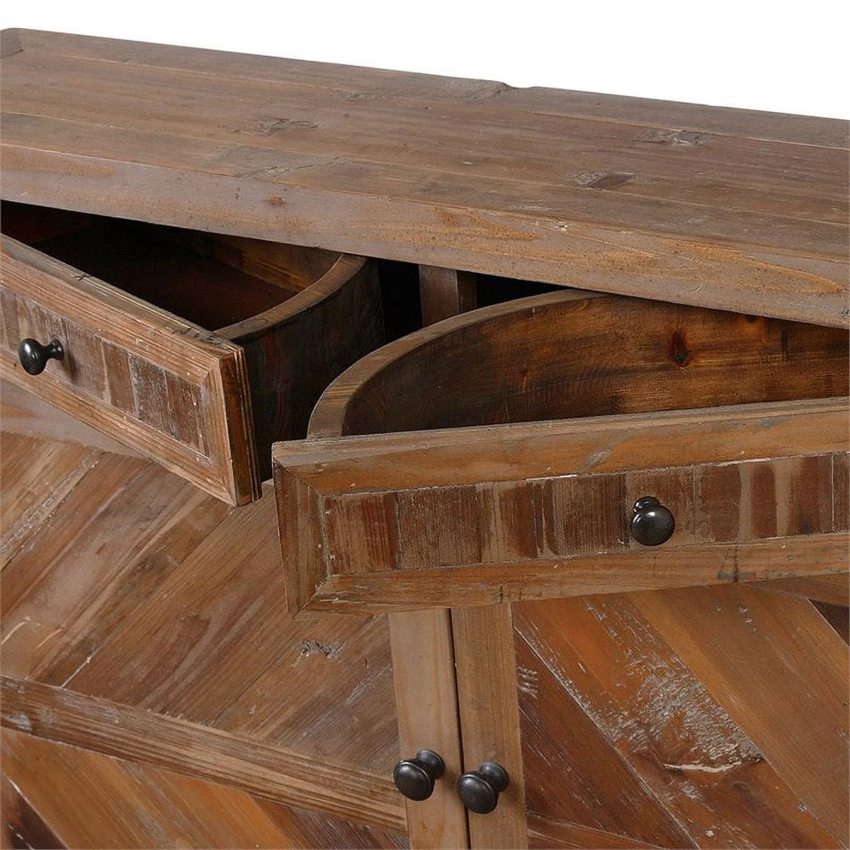 Reclaimed Wood Console Cabinet K59988