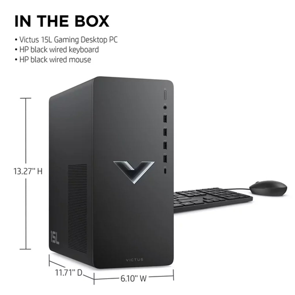 Gaming Tower Desktop, Ryzen 5 5600G, RX 6400, 16GB RAM, 1TB SSD T578