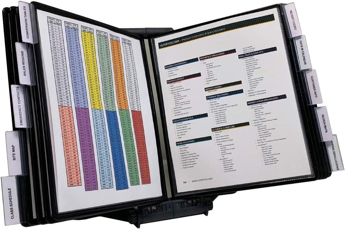 10-Pocket Desk Reference Organizer, Pack of 2 W642