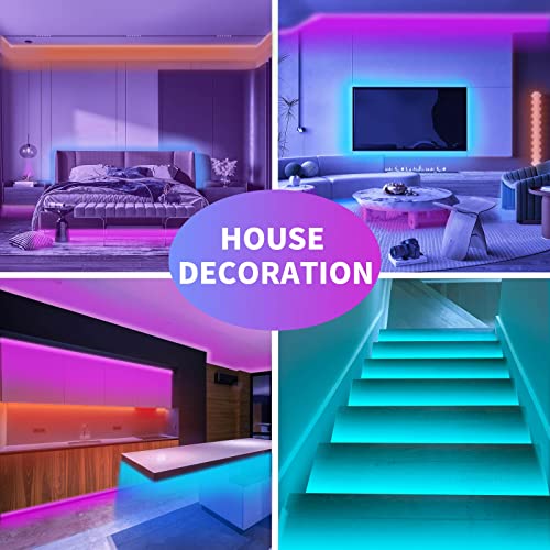 100ft RGB Music Sync Color Changing Led Strip Lights O3810
