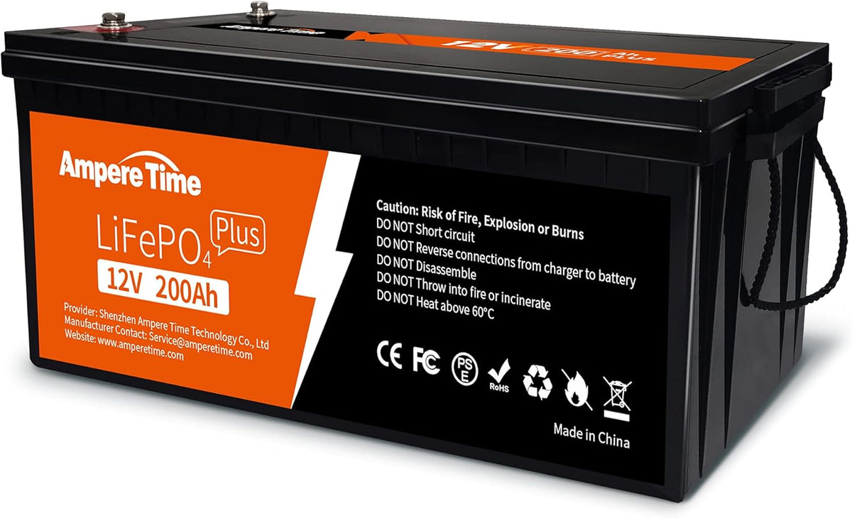 12V 200Ah Plus Lithium LiFePO4 Battery with 200A BMS C4250
