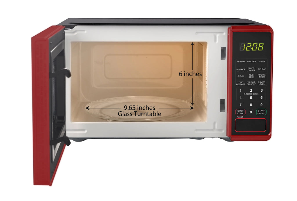 0.7 cu. ft. 700 Watts Red Countertop Microwave Oven A8474