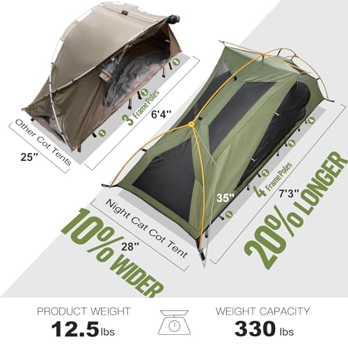 Waterproof 1-Person Camping Cot Tent H58869