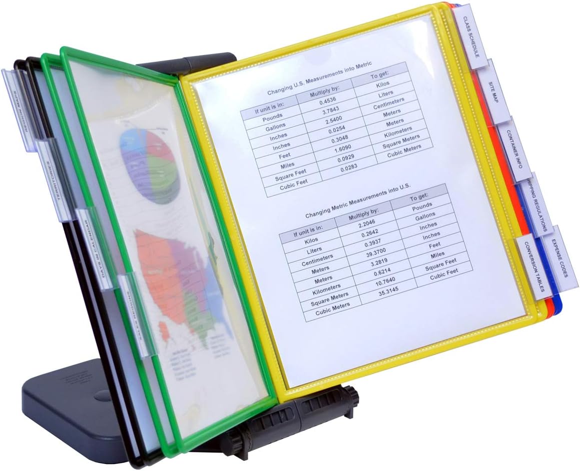 10-Pocket Desk Reference Organizer, Pack of 2 W642