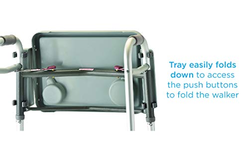 Gray Walker Tray with Two Cup Holders T843