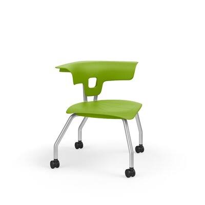 Classroom Chair with Casters, Zesty Lime, 18x22 Q119