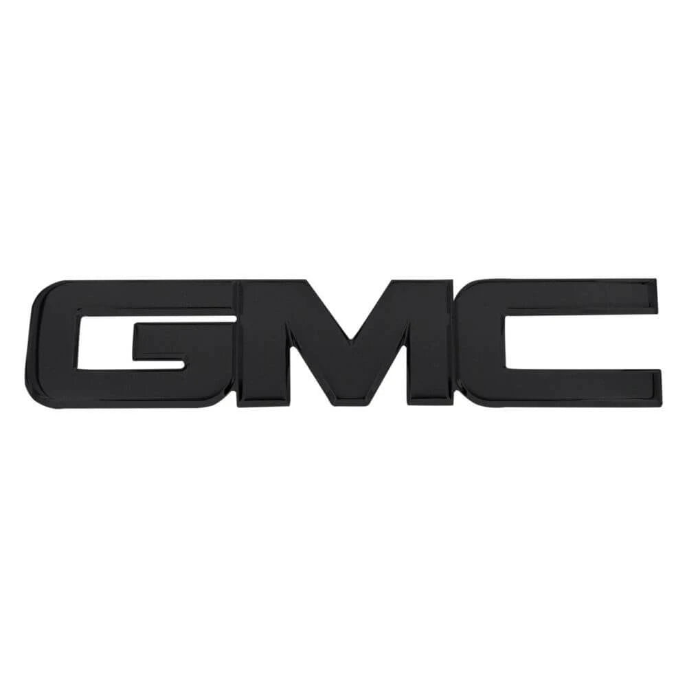 GMC Grille Emblem Chrome Black Powdercoat W255