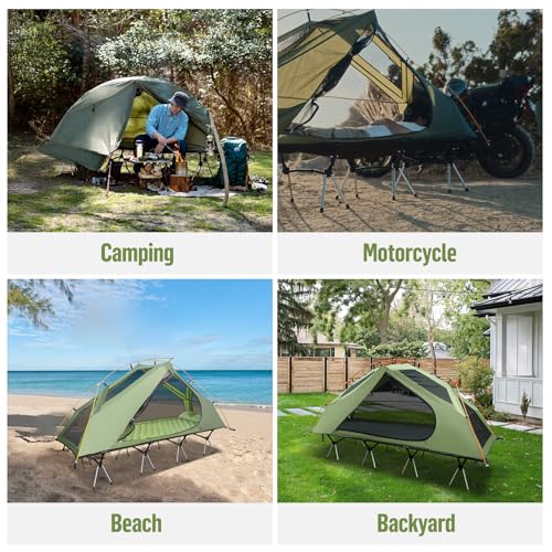 Waterproof 1-Person Camping Cot Tent H58869