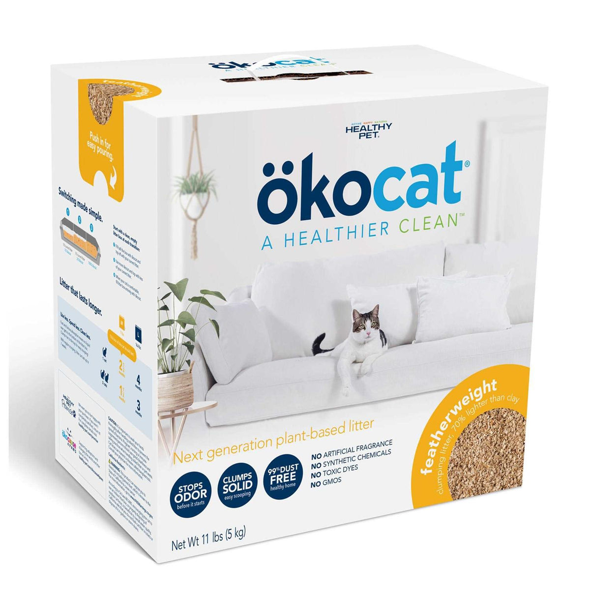 Unscented Clumping Wood Cat Litter M64607