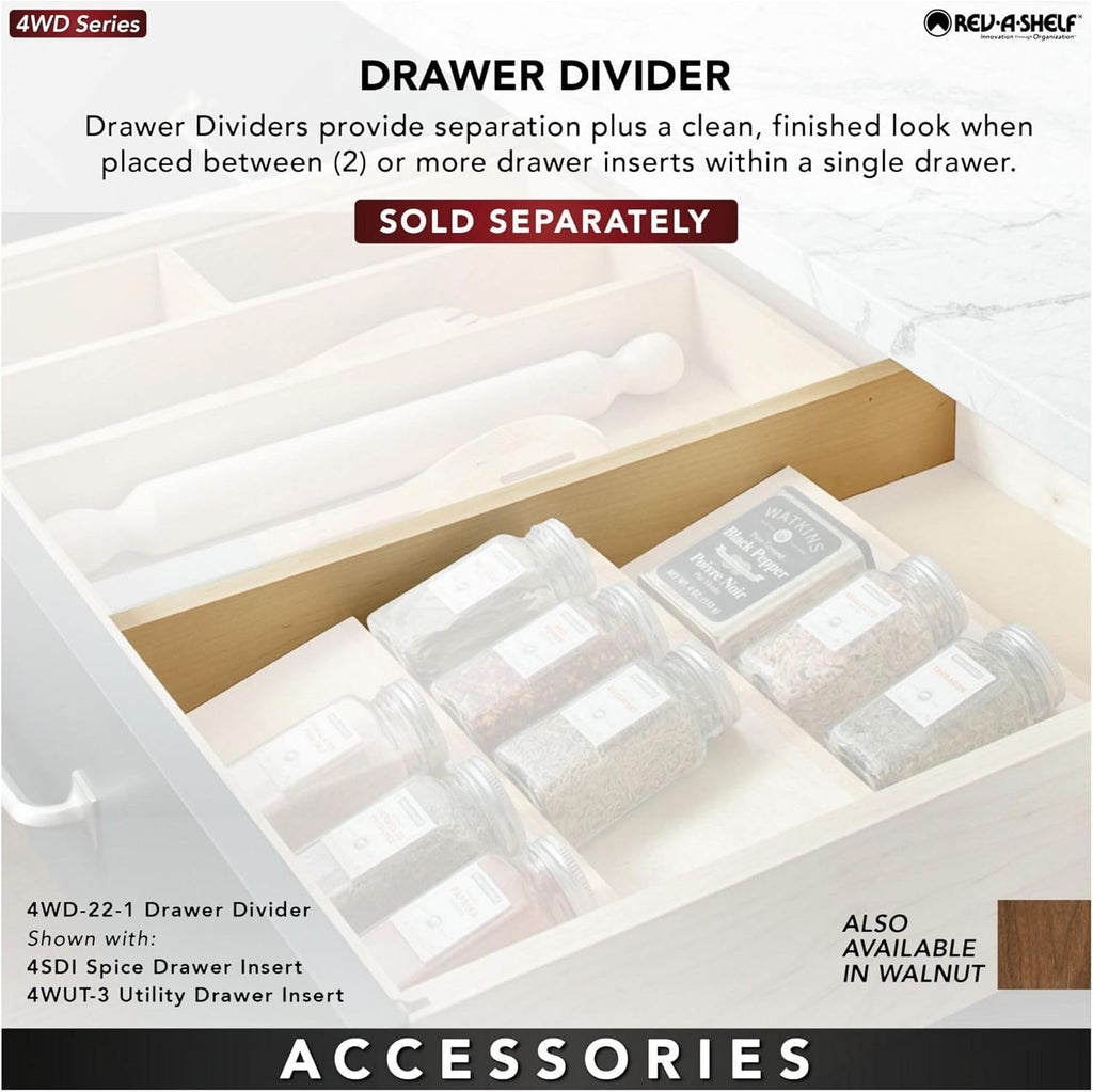 Natural Maple Wood Knife Block Drawer Insert Organizer B7610