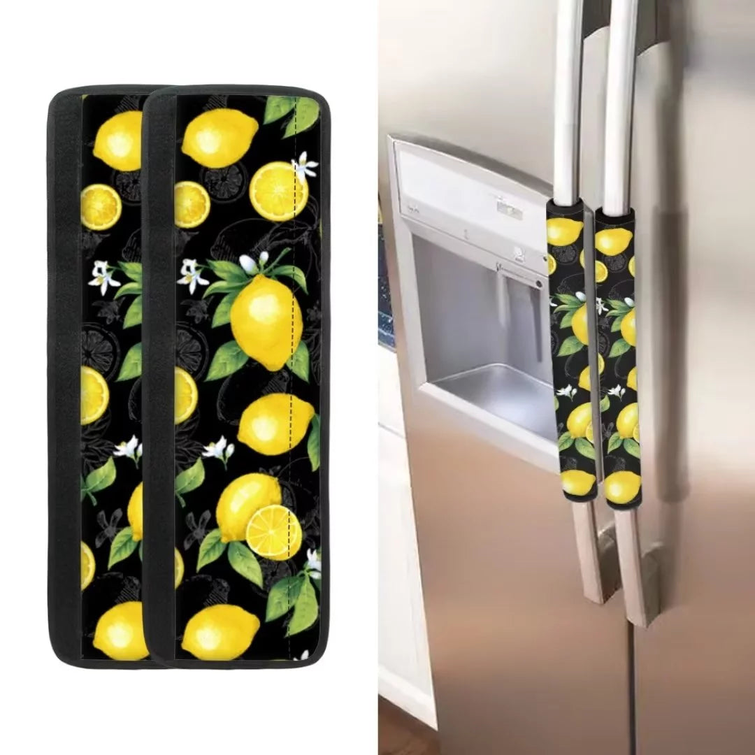 Lemon Refrigerator Door Handle Cover 4 Pieces J622273