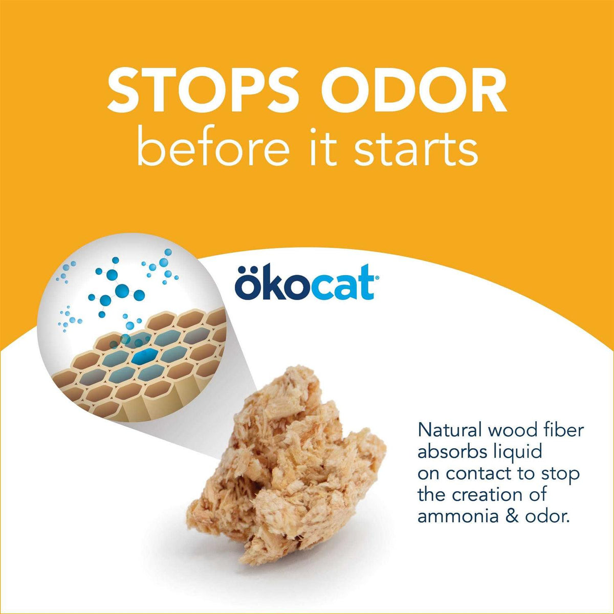 Unscented Clumping Wood Cat Litter M64607