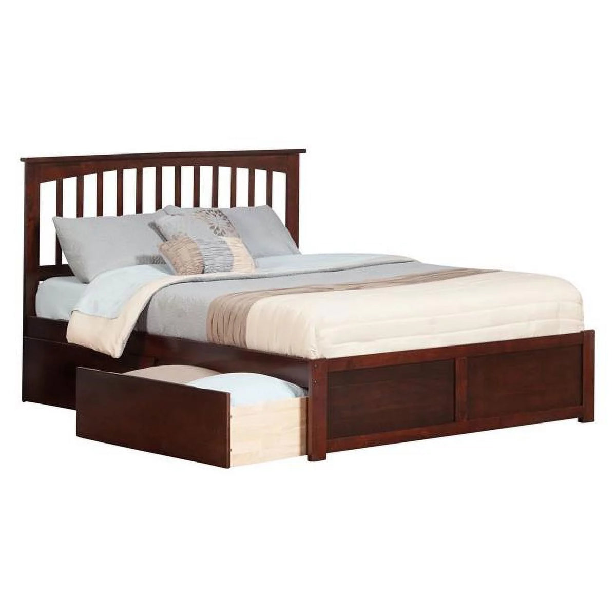 White Twin Size Bed with Match Footboard N26521