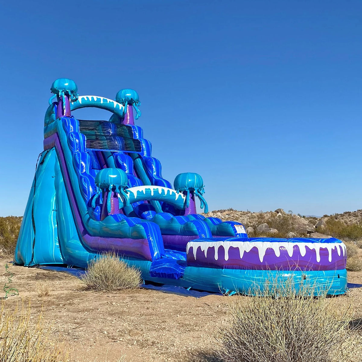 Commercial Grade Inflatable Water Slide with Splash Pool C520