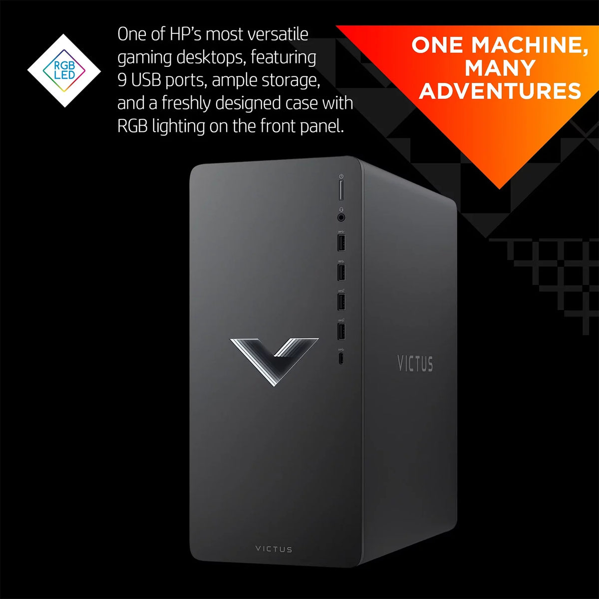 Gaming Tower Desktop, Ryzen 5 5600G, RX 6400, 16GB RAM, 1TB SSD T578