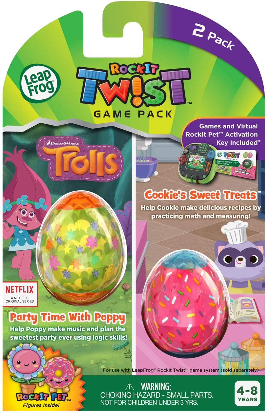 2 Pack Trolls Party Time With Poppy And Cookie's Sweet Treats Q621