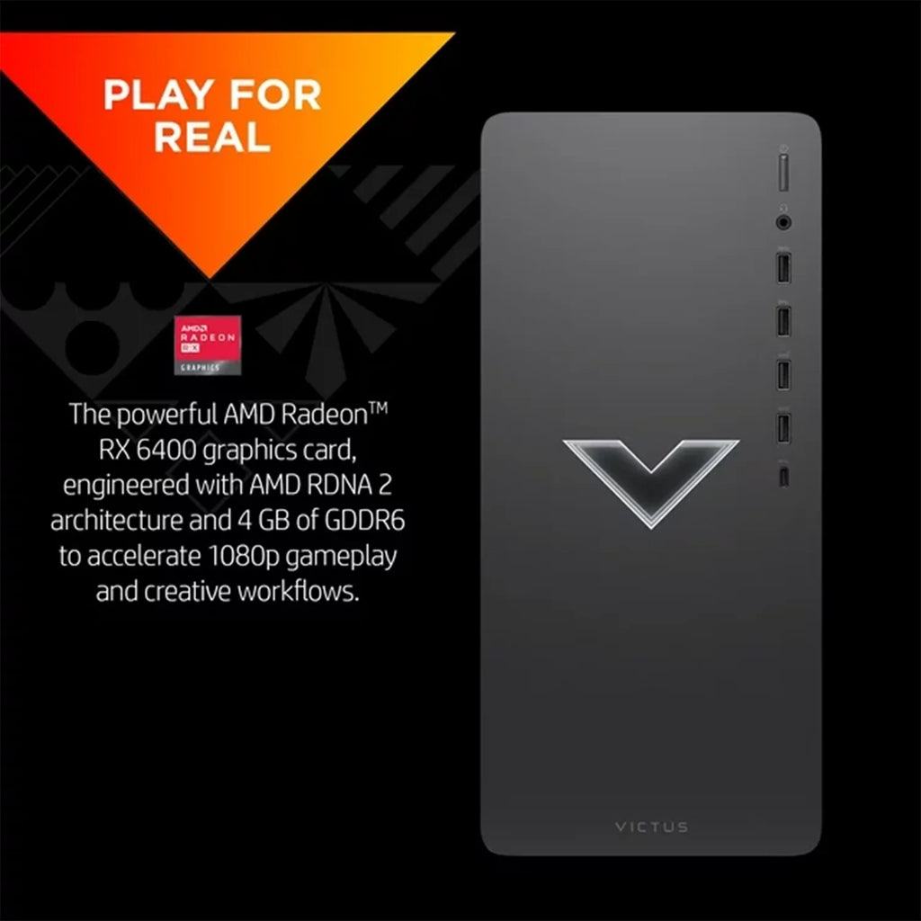 Gaming Tower Desktop, Ryzen 5 5600G, RX 6400, 16GB RAM, 1TB SSD T578