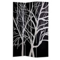 Multi Color Wood Canvas Screen V336541
