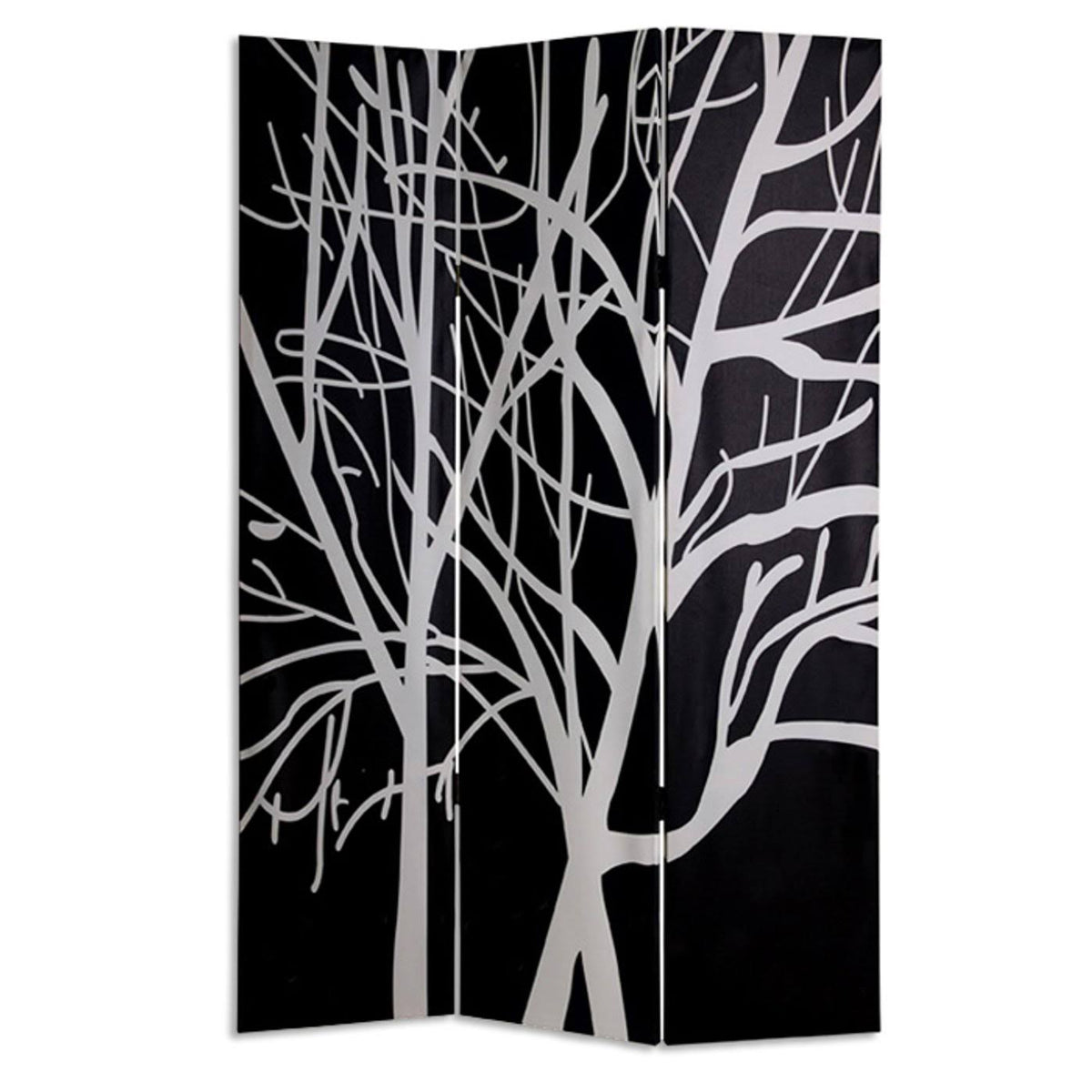 Multi Color Wood Canvas Screen V336541