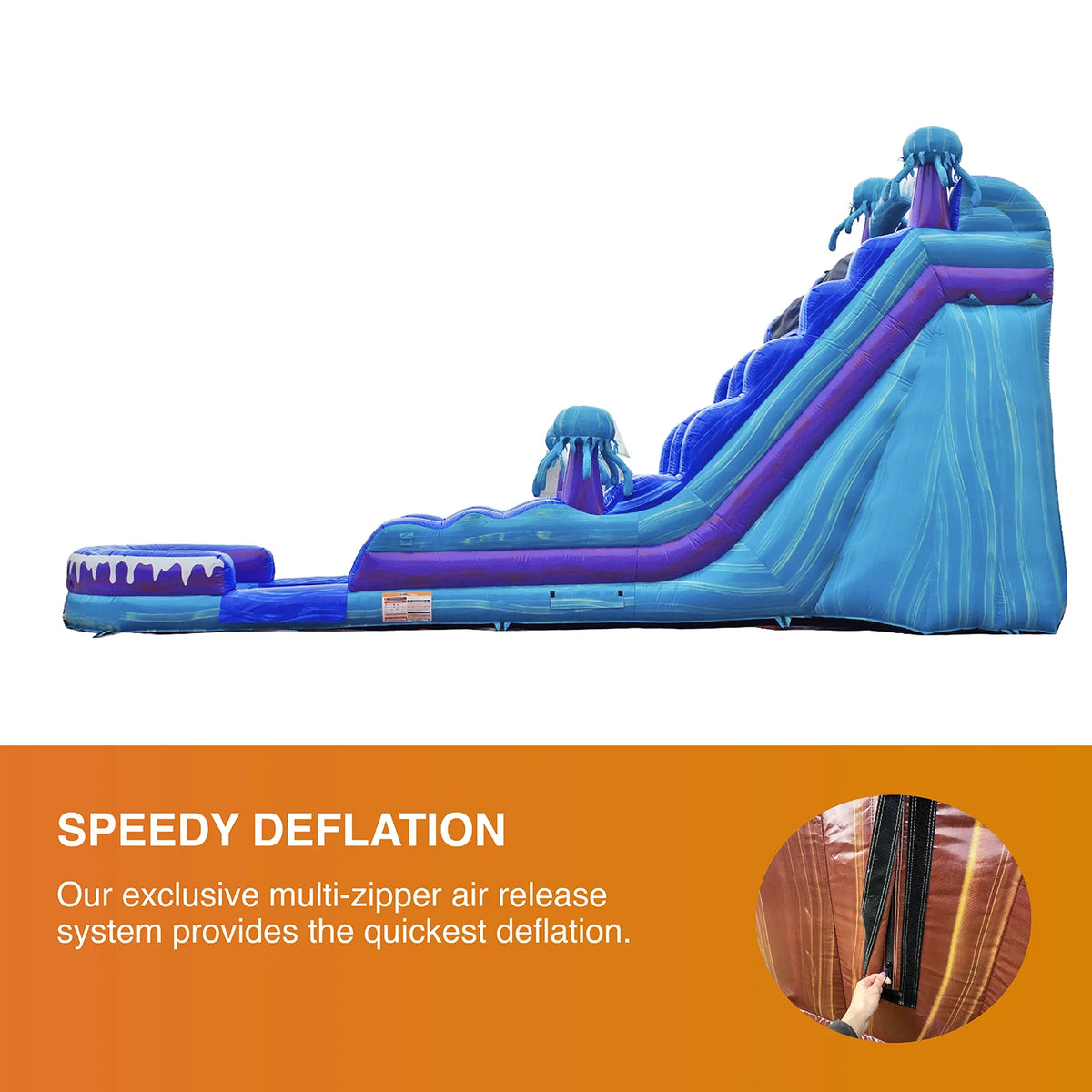 Commercial Grade Inflatable Water Slide with Splash Pool C520