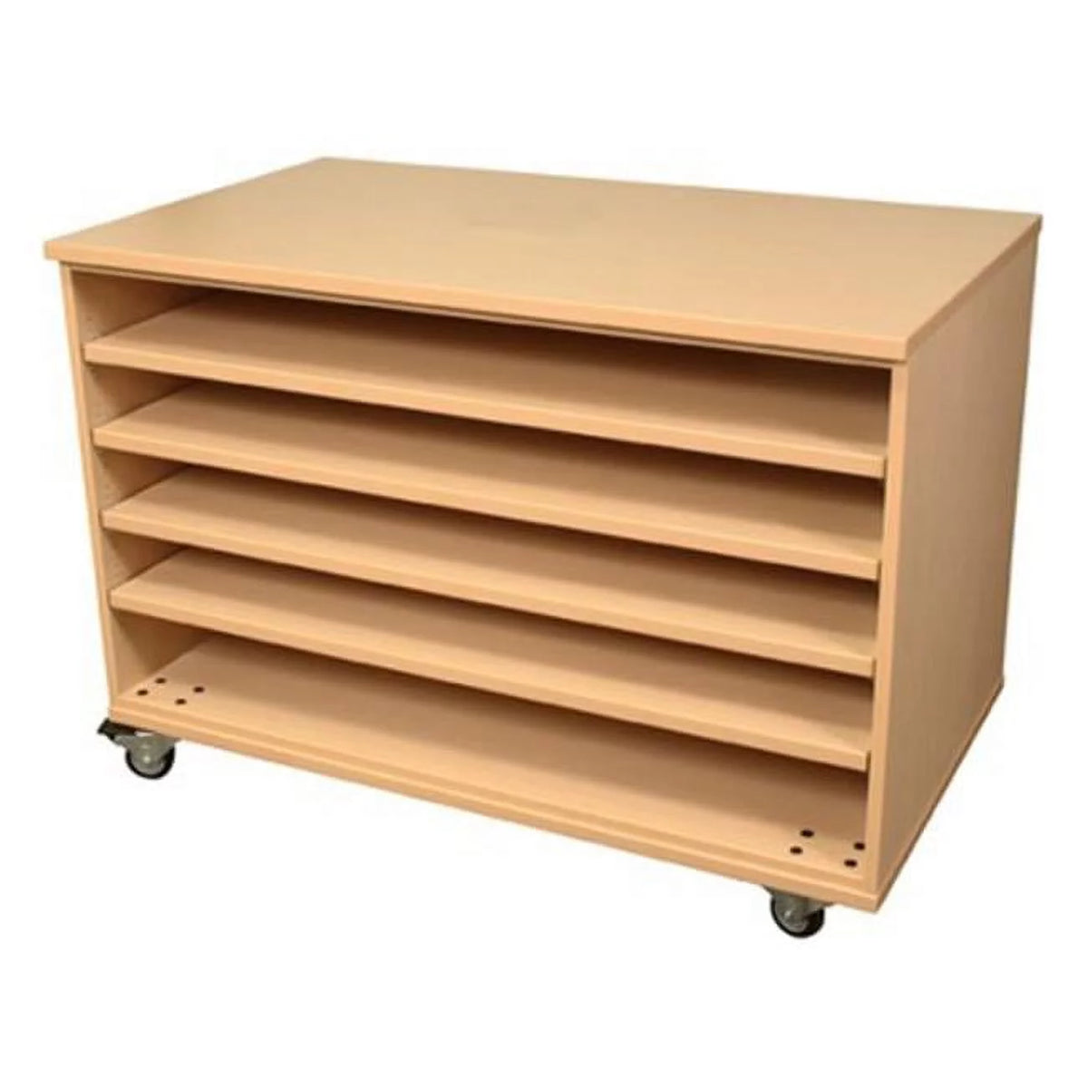48 X 30 X 36 Paper Storage Cabinet in Hardrock Maple, 5 Adjustable Shelves J163399